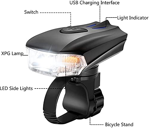 Ozvavzk Lampe Velo LED, Ensemble Lumière Vélo Rechargeable Avant Arrière 5 Modes de Luminosité éclairage Forme de Voiture de Sport USB Antichoc Impermeable VTT Cycliste Poussette - Image 3