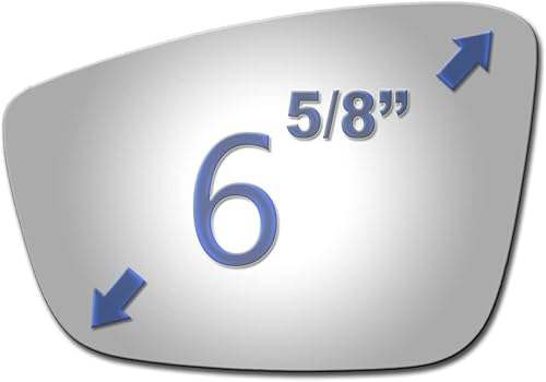 Miniatura 2 de JZSUPER Espejo lateral de cristal para Volkswagen Beetle 2012-2019, Jetta 2011-2018, Passat Driver lado izquierdo plano 2012-2015, incluye adhesivo