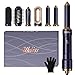 UKLISS Haarstyler & Haartrockner Pro 6 in 1, Airstyler Set mit Warmluft Lockenbürste Automatisch, Hair Dryer, Rundbürstenföhn, Warmluftbürste, Haarföhn, Geschenke für Frauen Haarstyling - Blau