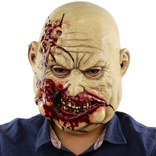 Genérico Máscara Facial Para Cosplay,De Carnicero Aterradora De Látex Para Role-Play - Disfraz Ligero para Cosplay para Fiestas,Escape Room Sala Escape