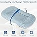 Loevin Baby Lounger for Newborn 0-24 Months, Soft Portable Infant Nest & Play Mat & Diaper Changing Pad for Home,Travel & Floor Time, Newborn Babies Essentials Gifts(Misty Blue)