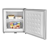 Stillstern Mini Gefrierschrank (31L) -18°C, Eiswürfelschale, Schloss, Türanschlag wechselbar, 4-Sterne Tiefkühlschrank für Camping/Büro Gefriertruhe Klein Gefrierschrank Klein Tiefkühltruhe