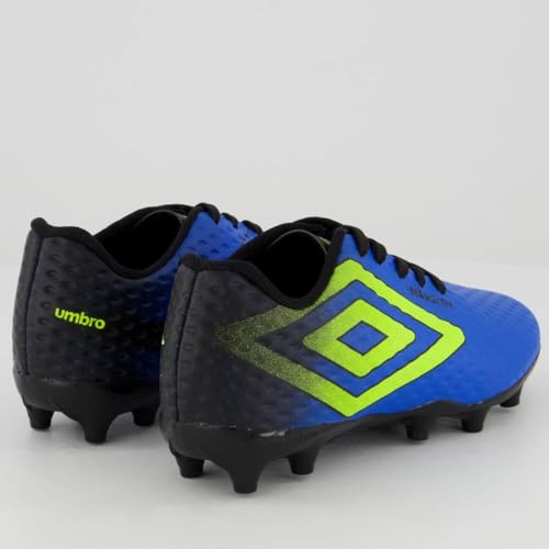 Chuteira Umbro Warskin Campo Juvenil Azul e Preta 29