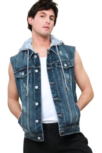 Image of VICTORIOUS Rocker Denim Jean Vest Jacket