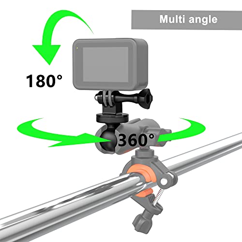 1" Ball Mount Adapter for Insta360 One X2, X, One R, RS, GO 2, GoPro Hero, Compatible with RAM Ball Head Mounts B Size Double Socket Arm by Sruim - Image 4