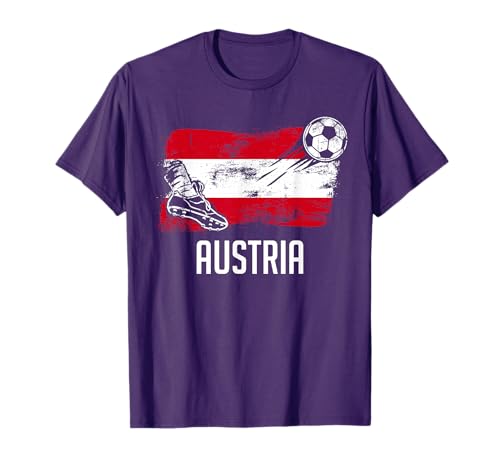 Austria Flag Jersey Austrian Soccer Team Austrian T-Shirt