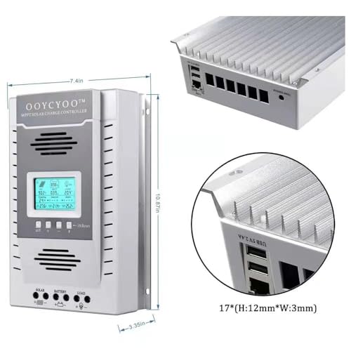 100amp MPPT Solar Controller, 100V Input, LiFePO4 (Lead Acid AGM) Lithium Battery, Maximum Input Voltage 100V, Power 1300W / 2600w (12V / 24V), Automatic Identification (k100a)