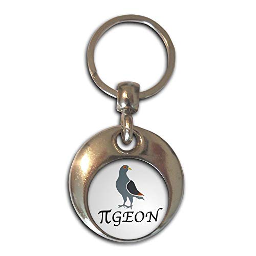 Pi Pigeon - Chrome Tour Porte-clés Double Face