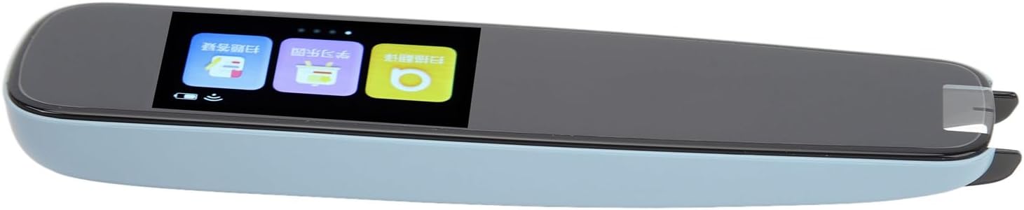 Language Translation Pen, Smart Touch Screen Quick Identification Pen Scanner WiFi for Children Flight Travel (Blue)