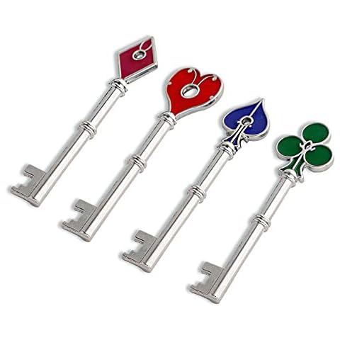 SONGCHANGJEWELRY Game Remake Keys Set - 4 pcs RPD keys Collection Set - for Game Fans, Kids Gift Cover