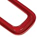 Yoursme Front Grille Inserts & Front Light Headlight Cover Angry Bird Style Bezels Trim Cover for Jeep Renegade 2015-2018 Clip in Version ABS Red