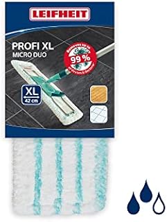Leifheit Profi XL Mop Replacement Wiper Cover Micro Duo, Micro fibre mix for effective cleaning across all floor types, Fits all Leifheit Profi Mops, 42 cm width