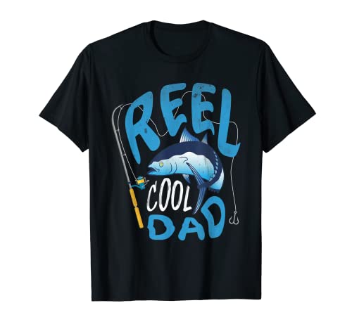 Retro "Reel Cool Dad" pesca – Vintage Padre pescador Camiseta