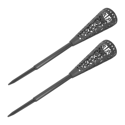 Warmhm Kegel Grabvase Aus Kunststoff Mit Erdspieß Wetterfester Friedhofsvase Für Blumenarrangements Im Garten Und Rasen 2 Stück