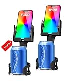 Cup Holder Phone Holder Mount for Car - Universal Adjustable Expander Cradle Hands-Free Driving - Compatible with All Smartphones Car Mount for iPhone Samsung Google Android Mobile Black 2-Pack