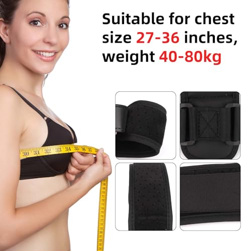 BOXOB Posture Corrector for Men, Breathable Mesh Design Adjustable Back Straightener Back Support Brace Hunchback Corrector for Women Lumbar Shoulder Relaxation (Black) - Image 3