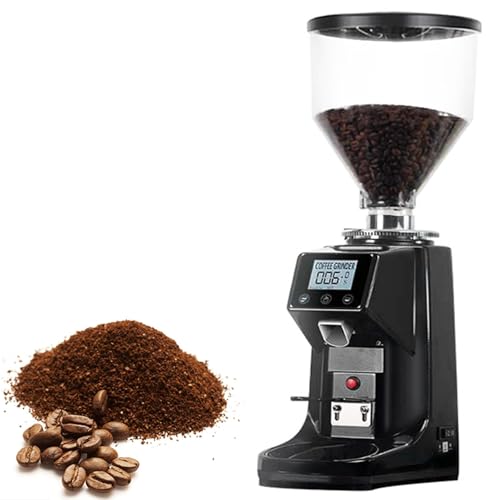 HNBYLMM Professionelle Kaffeemühle mit Scheibenmahlwerk