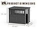KFY 30 INCH Small Dog Crate Furniture Lockable Dog Kennel Indoor Dog Cage Heavy Duty Decorative Plastic Pet Cage End Table for Small/Medium Dogs, Black