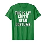 This Is My Green Bean Halloween Costume Simple Funny T-Shirt