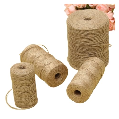 Cordón de yute natural para envoltura de regalos elegantes y detalles de boda DIY 4