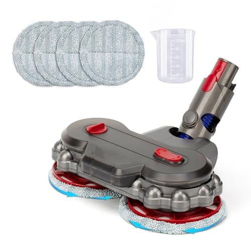 Image of Mop Head Replacement for Dyson v7 v8 v10 v11 v15, Hardwood Floor Mopping Cleaning for sv10 sv11 sv12 sv14 Vacuum Head Attachment with 6 Pads, Tank and Cup【2026】v10slim /v12 /sv18 NOT Compatible