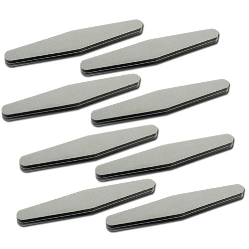 Lima de uñas profesional para evitar grietas, kit de 10 herramientas buffer grano 240/240