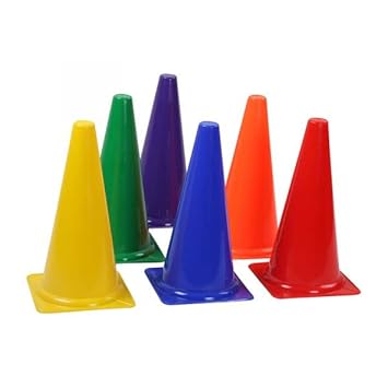 Fitfix®Elevate Your Training Events with FITFIX™ Sports 9 Inch Cone Marker Set Unleash Versatility and Durability for Every Activity - The Ultimate Solution Comes in Pink Colour Pack of 12 Pcs
