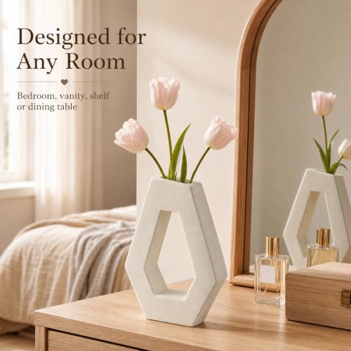 Ceramic Flower Vase Home Decor - Farmhouse Table Vases — view 6