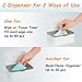 2 Pack Wipes Dispenser, Wipe Holder for Baby & Adult, Seposeve Refillable Wipe Container, Keeps Wipes Fresh, One-Handed Operation. Non-Slip, Easy Open/Close Wipes Pouch Case(2 Grey)