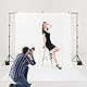 VEVOR Hintergrundständer verstellbares Fotohintergrundständer (Hintergrundtuch: 213 x 300 cm), tragbarer Hintergrundständer mit Stangen, Bildschirmständer für Produktfotografie Studiofotografie