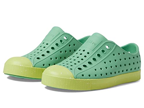 Native Shoes Kids Unisex Jefferson Bloom (Little Kid/Big Kid) Candy Green/Celery Green/Shell Speckles 11 Little Kid M