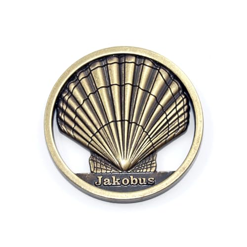 Chip carrello spesa conchiglia dei pellegrini color ottone vecchio