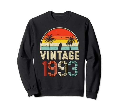 Vintage 1993 Classic Birthday 1993 Retro Men Women Vintage Sudadera