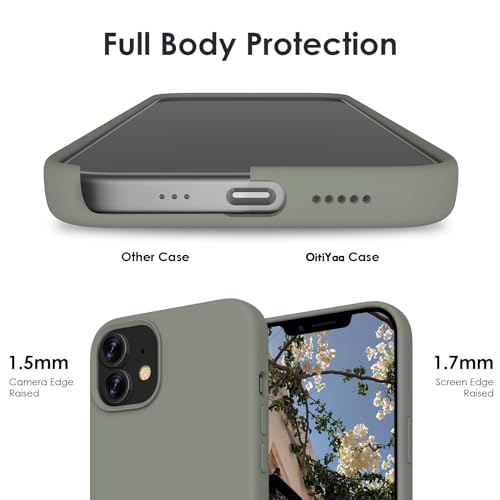 OitiYaa Compatible with iPhone 12/12 Pro Case 6.1 inch, Soft Ultra Slim Protective Shockproof Liquid Silicone Phone Case Cover with Anti-Scratch Microfiber Lining,Copper Green OitiYaa Compatible with iPhone 12/12 Pro Case 6.1 inch, Soft Ultra Slim Protective Shockproof Liquid Silicone Phone Case Cover with Anti-Scratch Microfiber Lining,Copper Green