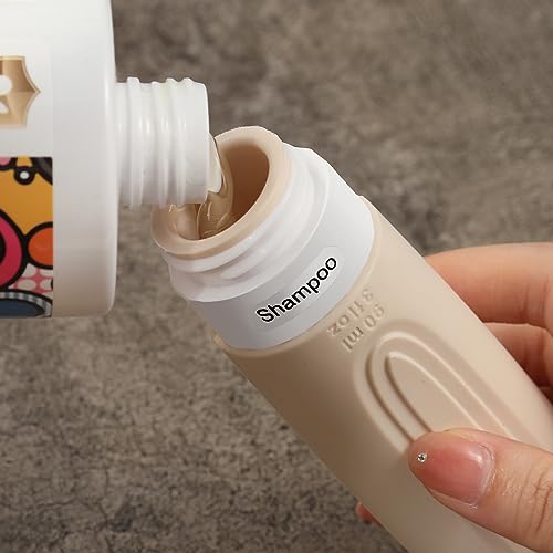 Image of Travel Bottles for Toiletries, 5 Pack TSA Approved Travel Size Containers, 3oz Leak Proof Refillable Travel Accessories for Shampoo Conditioner, BPA Free Travel Bottles with Toiletry Bag