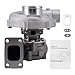 maXpeedingrods T3 T4 Turbo Turbocharger Kit for Honda Civic 1992-2000 CRX 1988-1991 Del Sol 1993-1997 with Intercooler, Oil Feed Return Line, for Honda Civic D Series D15 D16 D15Z1 D16Z6 D16Y7 D16Y5