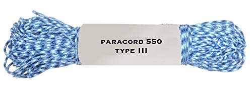 Image of 50ft 550 Cord Paracord Parachute Survival Cord (Blue Camo)
