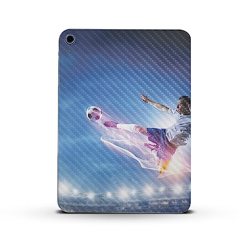 Image of MightySkins Carbon Fiber Skin Compatible with Apple iPad 10.9 inch 10th Gen (2022) Full Wrap Kit - Super Kick | Protective, Durable Textured Carbon Fiber Finish | Easy to Apply | Made in The USA