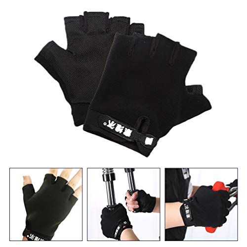 BESPORTBLE Luvas de Treino de Meio Dedo, Luvas de Exercícios para Levantamento de Peso, Ciclismo, Tr