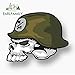 A/X 13cm x 11cm für Metall Mulisha Schädel Helm Logo OEM Auto Aufkleber Vinyl JDM Stoßstange Kofferraum Kratzfester Camper Aufkleber