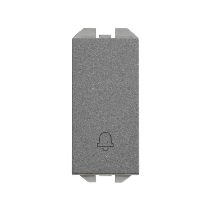 Bouton poussoir cloche Simon 270 titane 20001152-096 mécanisme étroit 10A