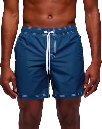 Mens Elastic Waist Boardshort, Swim Trunks 16" Length 7.5" Inseam2
