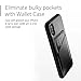 Mujjo Full Leather Wallet Case for iPhone Xs, iPhone X | Premium Genuine Leather, Natural Aging Effect | 2-3 Card Pocket, Wireless Charging (Black)