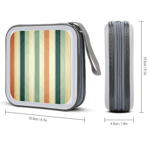 Étui CD/DVD 40 compartiments plastique rigide, fermeture éclair fluide et design moderne