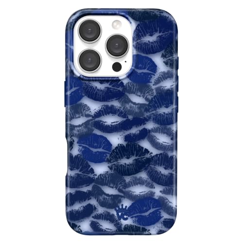 VELVET CAVIAR for iPhone 16 Pro Case - Compatible with MagSafe - 16ft Drop Tested - Halloween Phone Cases - Blue Lips