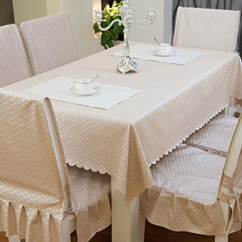 Nappe ronde imperméable en tissu pur pour table basse de salon
