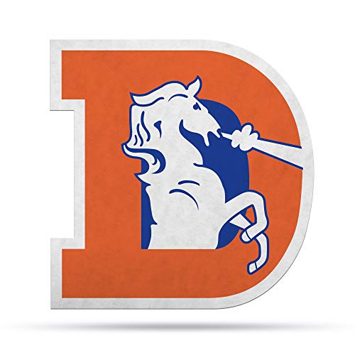 Rico Industries NFL Football Denver Broncos Retro Shape Cut Pennant - Home and Living Room Décor - Soft Felt EZ to Hang