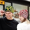 MESU Unisex Knitted Beanie Hat Hip Hop Cap Slouchy Skull Cap for Women Men Blackish Green Yellow #2