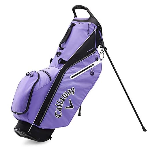 Callaway Golf 2020 Fairway C Stand Bag (Lilac/Black/White, Double Strap)
