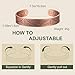 MagEnergy Magnetic Copper Bracelet for Men Life of Tree, 99.99% Pure Copper Bangle with 3500 Gauss Magnets, Adjustable Cuff Viking Jewelry Gifts 2PCS